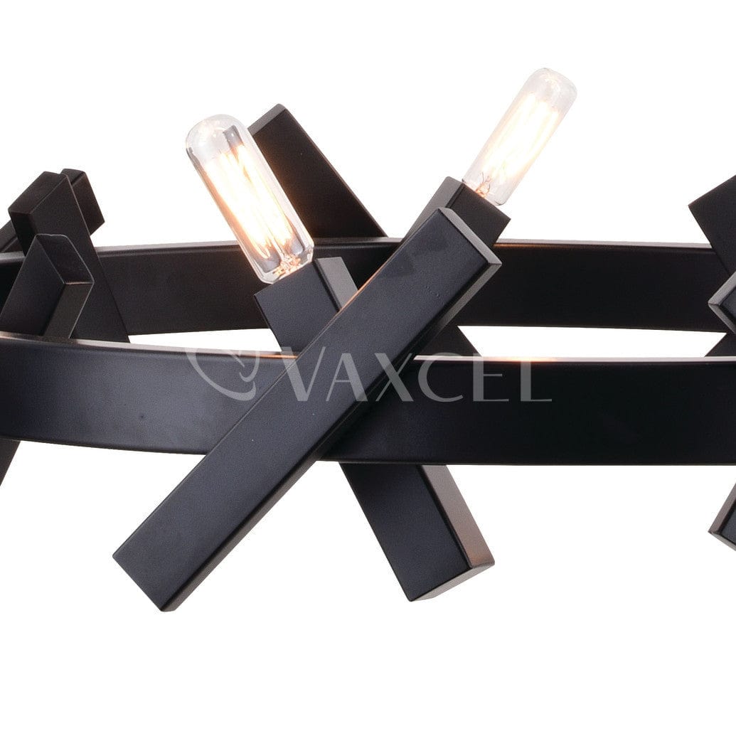 Wells 5 Light 28-in. Chandelier Matte Black