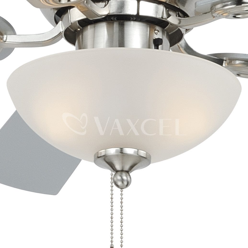 Expo 42 inch Flush mount Ceiling Fan Satin Nickel