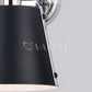 Barrington 24.25-in. 3 Light Vanity Matte Black and Chrome