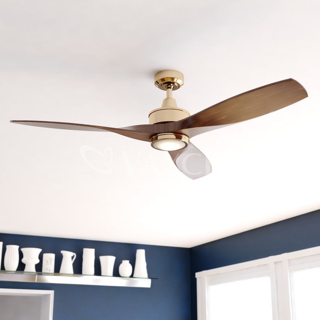 Curtiss 52 inch Ceiling Fan Satin Brass