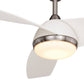 Odell 52-in. Ceiling Fan Brushed Nickel and Matte White