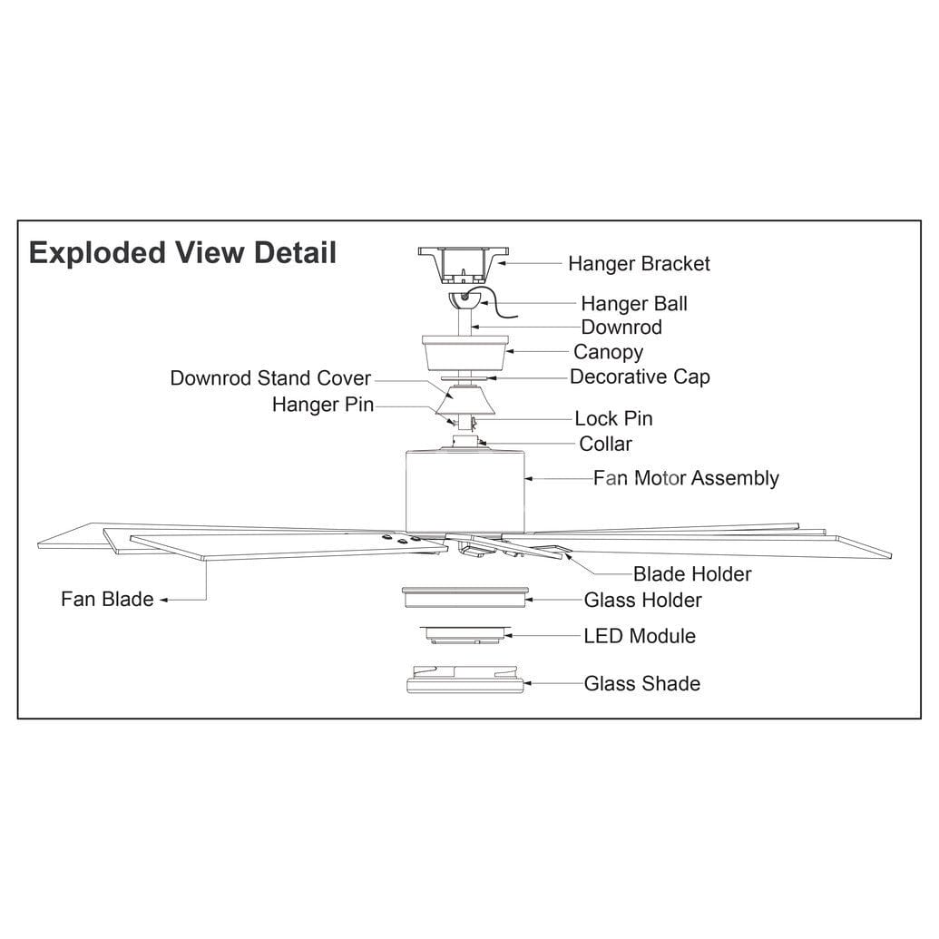 Crawford LED 60 inch W Ceiling Fan Dark Nickel