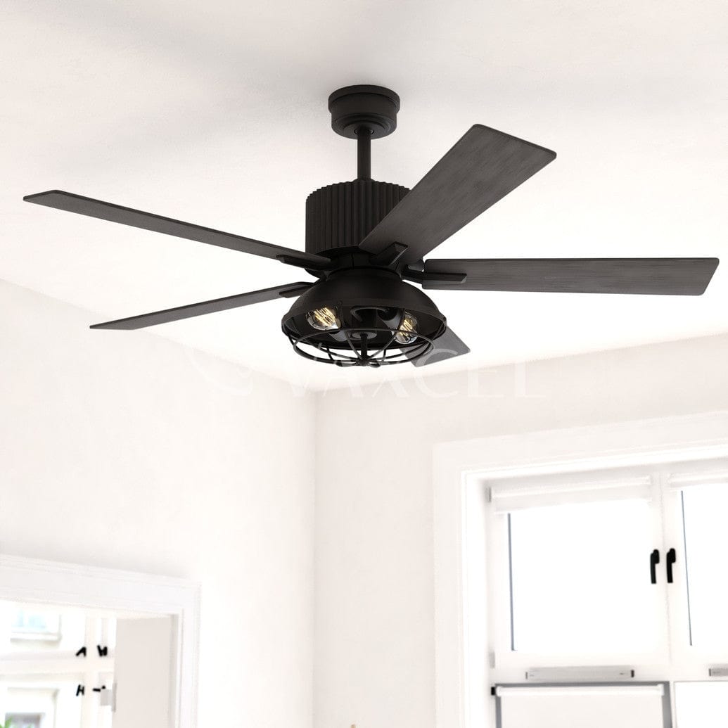 Elkhart 52 inch 2 Light LED Ceiling Fan Black