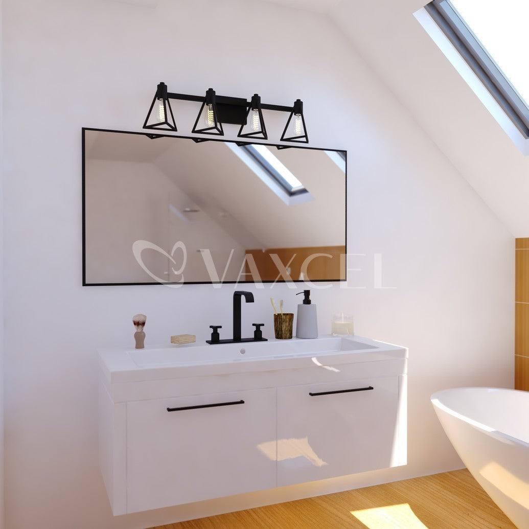 Ravenna 4 Light Vanity Matte Black