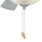 Expo 42 inch Flush mount Ceiling Fan Satin Nickel