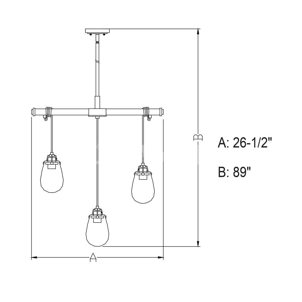 Kassidy 5 Light Adjustable Chandelier