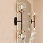 Orbit 2 Light Wall Light Oil Rubbed Bronze and Muted Brass