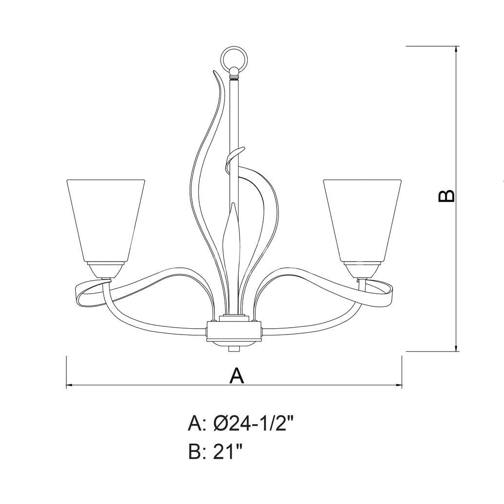 Cinta 5 Light Chandelier