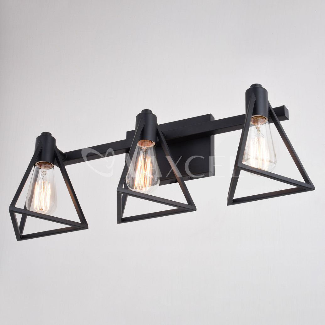 Ravenna 3 Light Vanity Matte Black