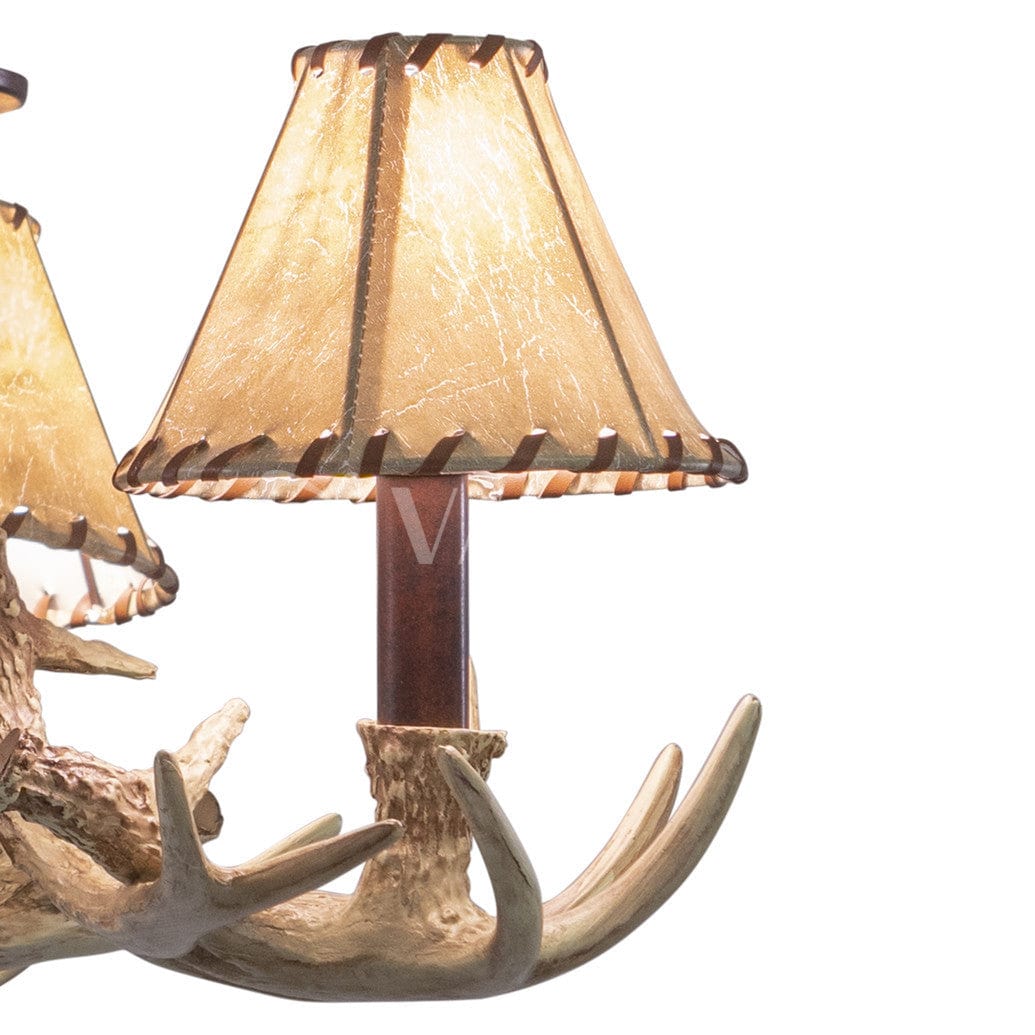 Lodge 3 Light LED Antler Fan Kit or Chandelier (Dual Mount)