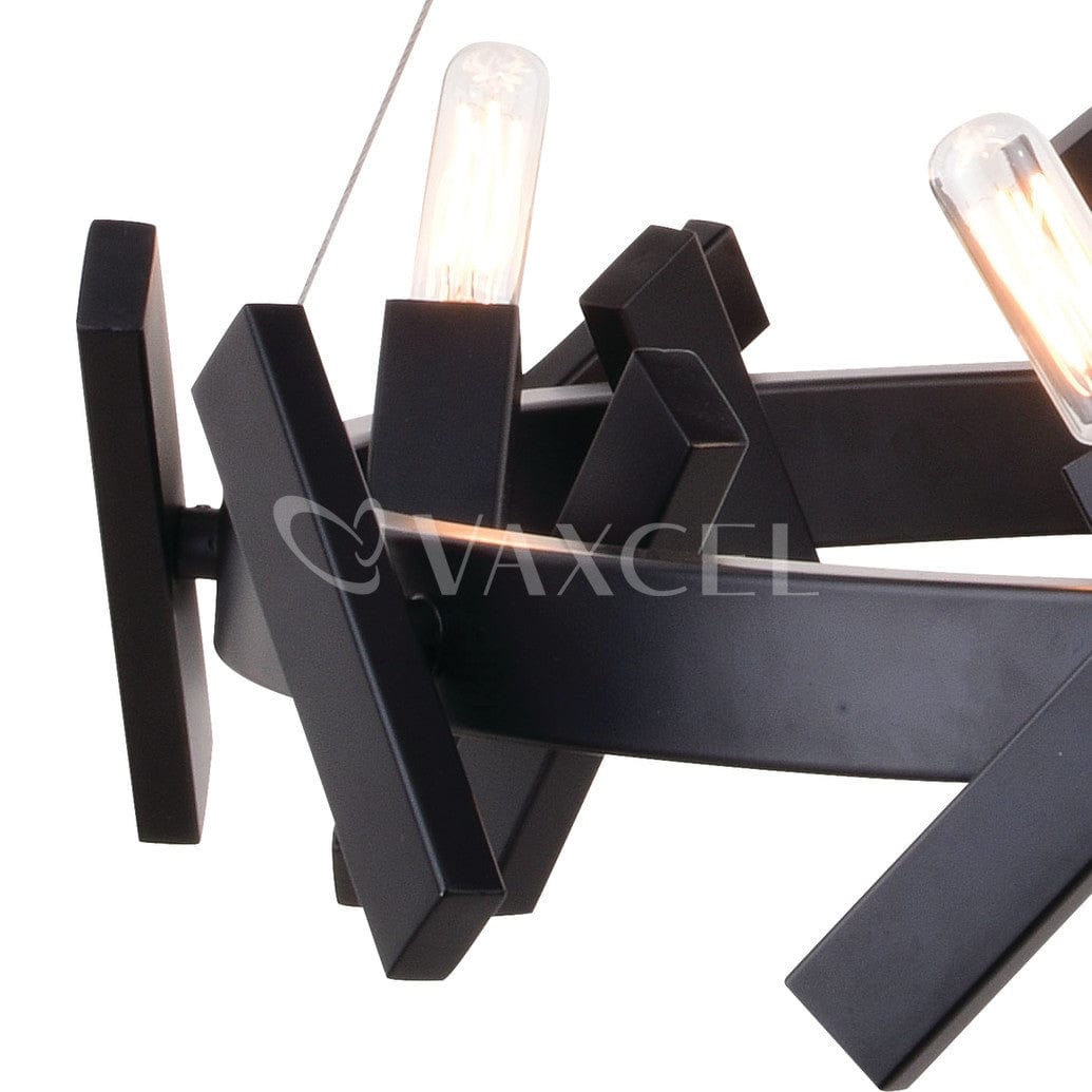 Wells 5 Light 28-in. Chandelier Matte Black