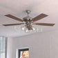 Clybourn 52 inch LED Ceiling Fan Satin Nickel