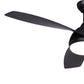 Odell 52 inch Ceiling Fan Black