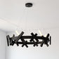 Wells 5 Light 28-in. Chandelier Matte Black