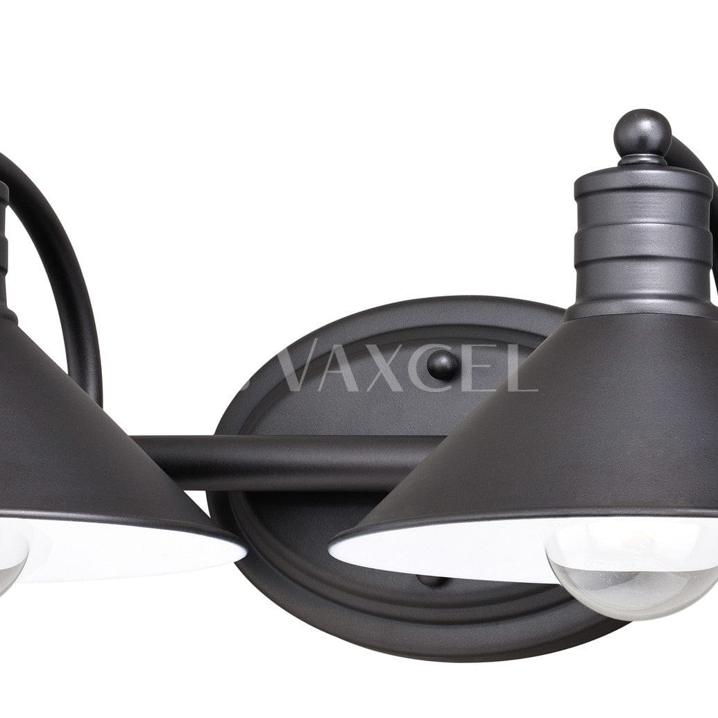 Akron 2 Light Vanity Oil Rubbed Bronze and Matte White