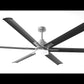 Parrot Uncle 72" Bankston Modern DC Motor Downrod Mount Reversible Ceiling Fan with Lighting and Remote Control