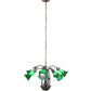 Meyda Lighting 24" Wide Green Tiffany Pond Lily 7 Light Chandelier