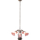 Meyda Lighting 24" Wide Lavender Tiffany Pond Lily 7 Light Chandelier