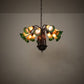 Meyda Lighting 24" Wide Amber/Green Pond Lily 12 Light Chandelier