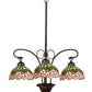 Meyda Lighting 24" Wide Tiffany Cabbage Rose 3 Light Chandelier