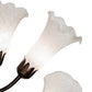 Meyda Lighting 24" Wide White Tiffany Pond Lily 7 Light Chandelier