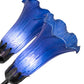 Meyda Lighting 24" Wide Blue Tiffany Pond Lily 7 Light Chandelier