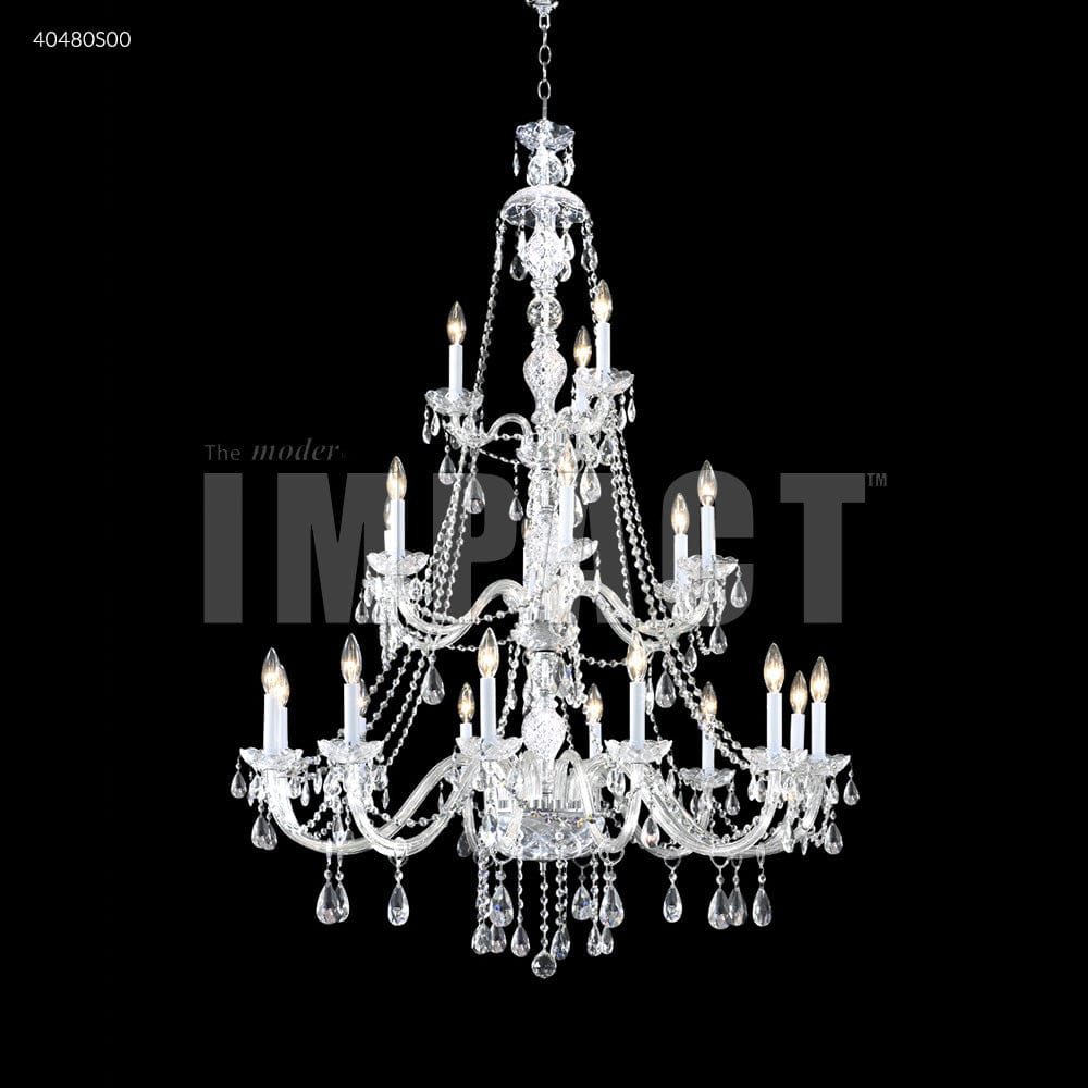 James R. Moder Lighting Palace Ice 21 Light Chandelier