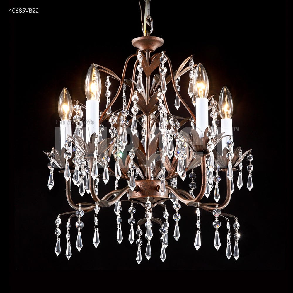 James R. Moder Lighting 5 Light Mini Crystal Chandelier