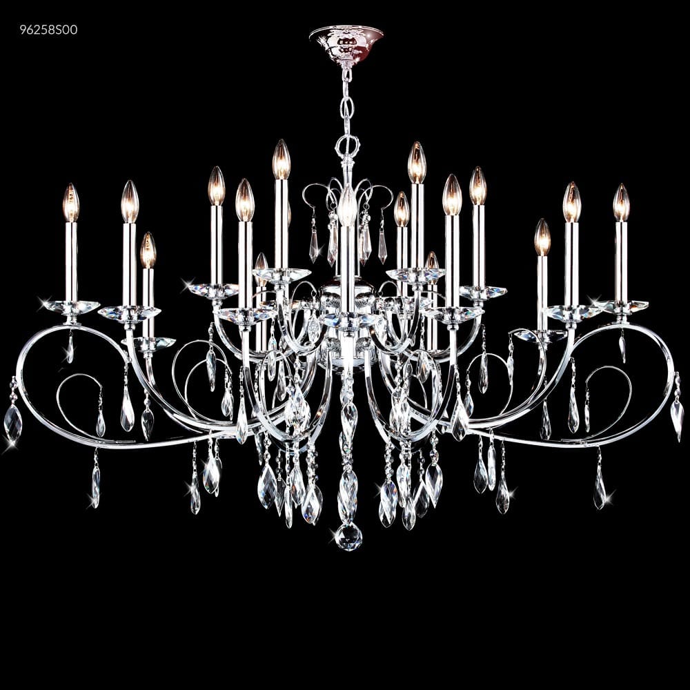 James R. Moder Lighting Oval Sculptured Leaf 18 Light Chandelier