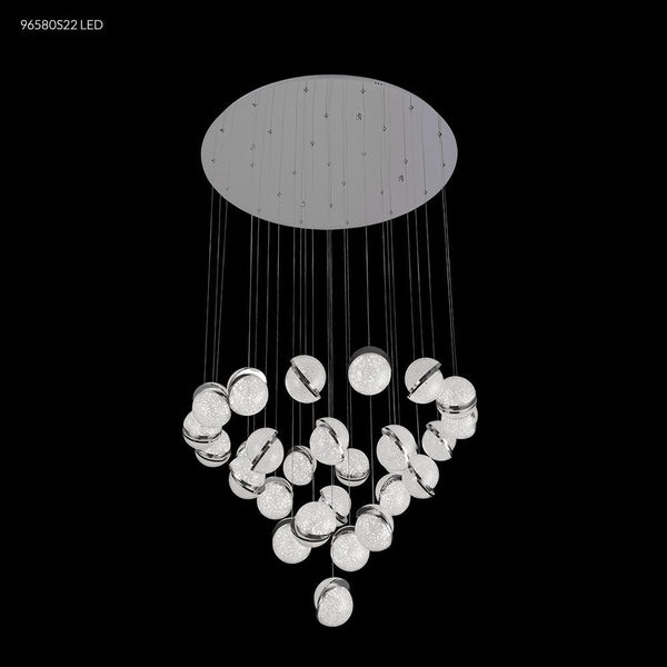 James R. Moder Lighting LED Crystal Ice 27 Crystal Balls Chandelier