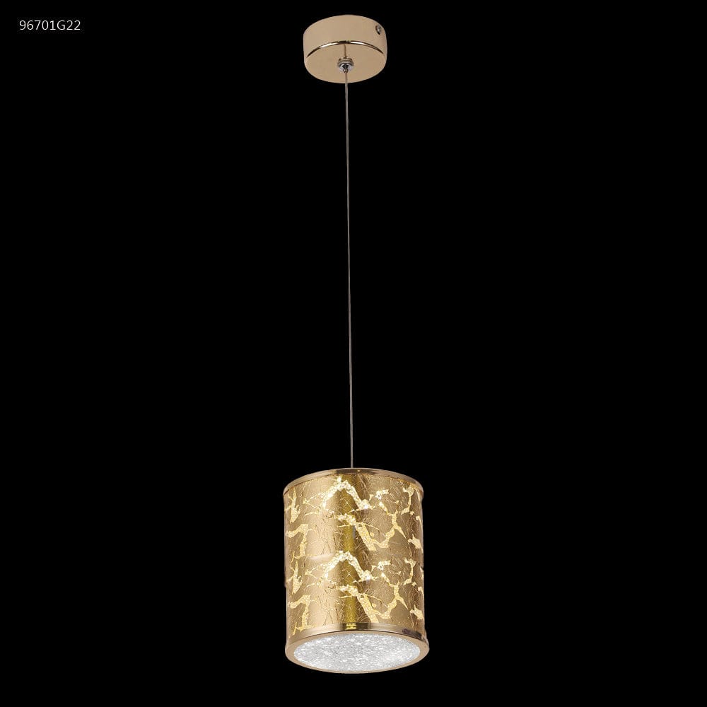 James R. Moder Lighting 1 Light Gold Leaf Chandelier