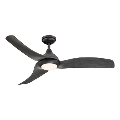 Parrot Uncle 52" Industrial DC Motor Downrod Mount Reversible Ceiling Fan with LED Lighting and Remote Control