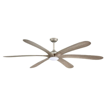 Parrot Uncle 72" Jaydn Integrated LED Indoor Nickel Downrod Mount Ceiling Fan