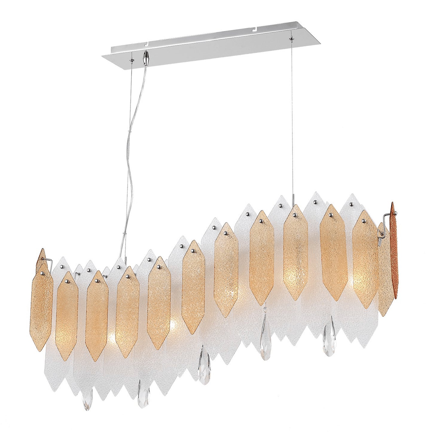 Zeev Lighting 6-Light 40" Linear Chandelier