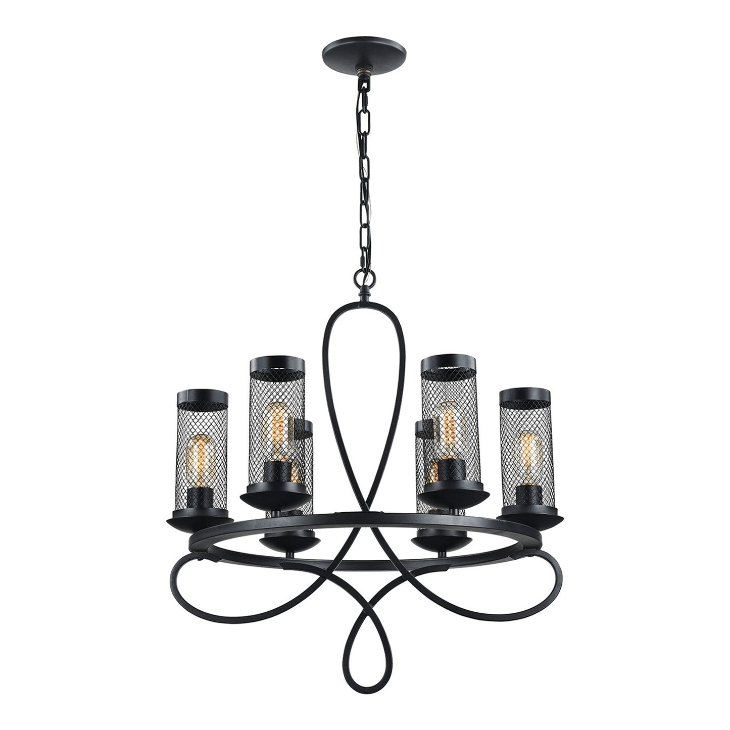 Zeev Lighting 6-Light 23" Ring Styled Chandelier