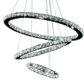 Zeev Lighting LED 28" Modern 3-Tier Ring Crystal Chandelier