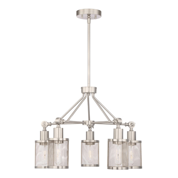 Zeev Lighting 5 Down Light Geometric Styled 22 Chandelier