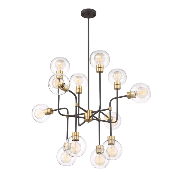 Zeev Lighting 12-Light 43 Adjustable Geometric Globe Chandelier