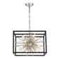 Zeev Lighting 10-Light Modern Square Incased Sputnik Pendant