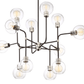 Zeev Lighting 12-Light 43" Adjustable Geometric Globe Chandelier