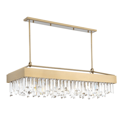 Zeev Lighting 12-Light 48" Metal Shade Crystal Chandelier