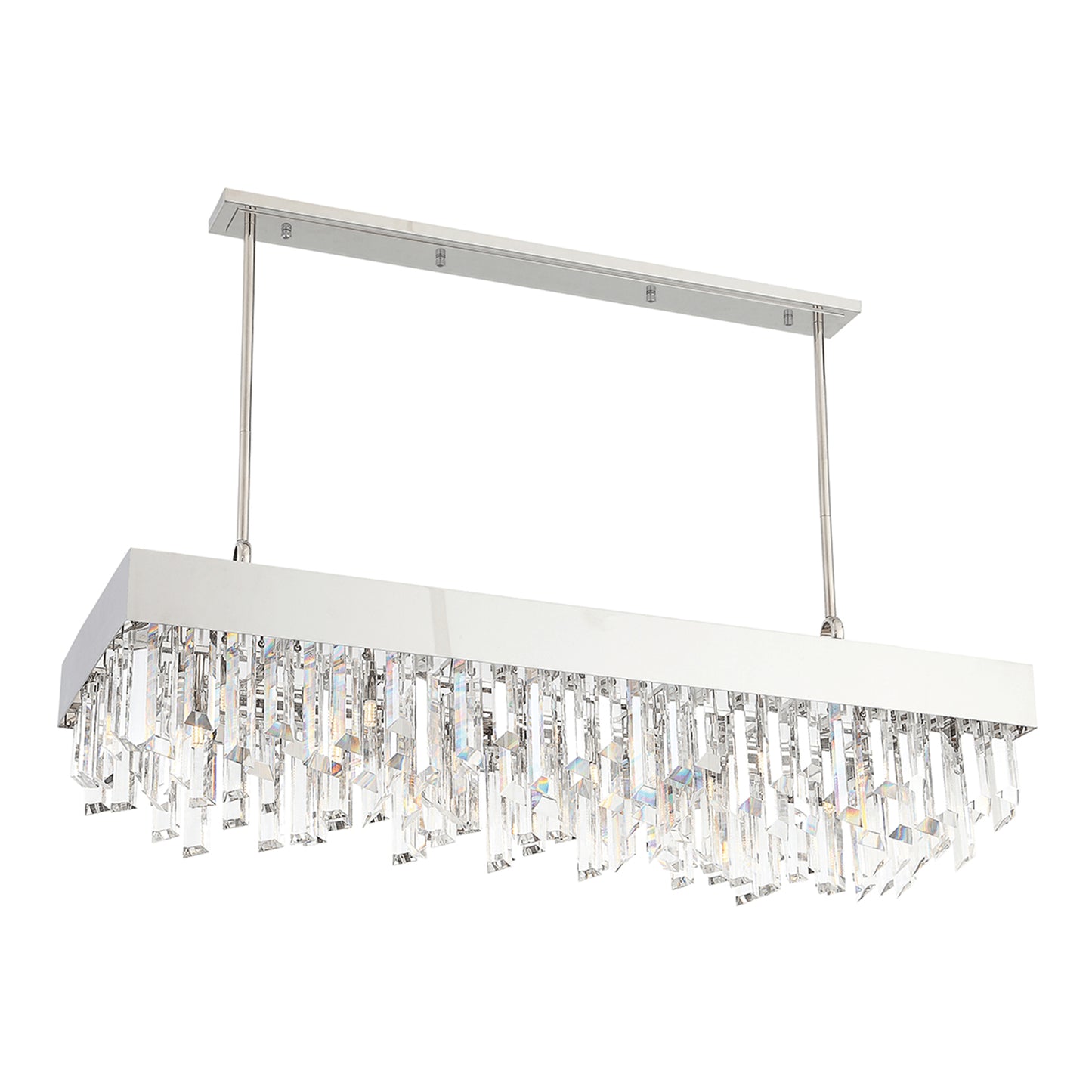 Zeev Lighting 12-Light 48" Metal Shade Crystal Chandelier