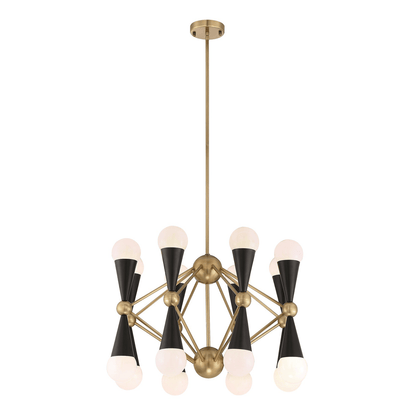 Zeev Lighting 16-Light 26" Geometric Decorative Chandelier