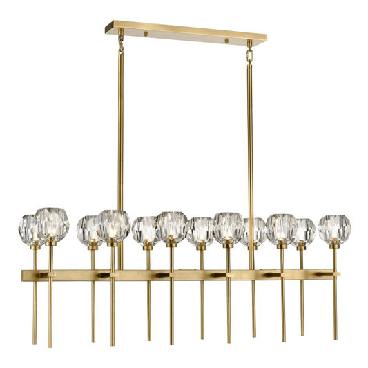 Zeev Lighting 12-Light 48" Linear Crystal Chandelier