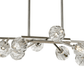 Zeev Lighting 12-Light 35" Modern Sputnik Crystal Linear Chandelier