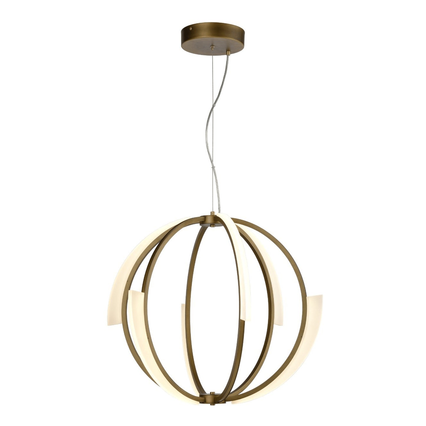 Zeev Lighting LED 26" Geometrical Sphere Styled Chandelier