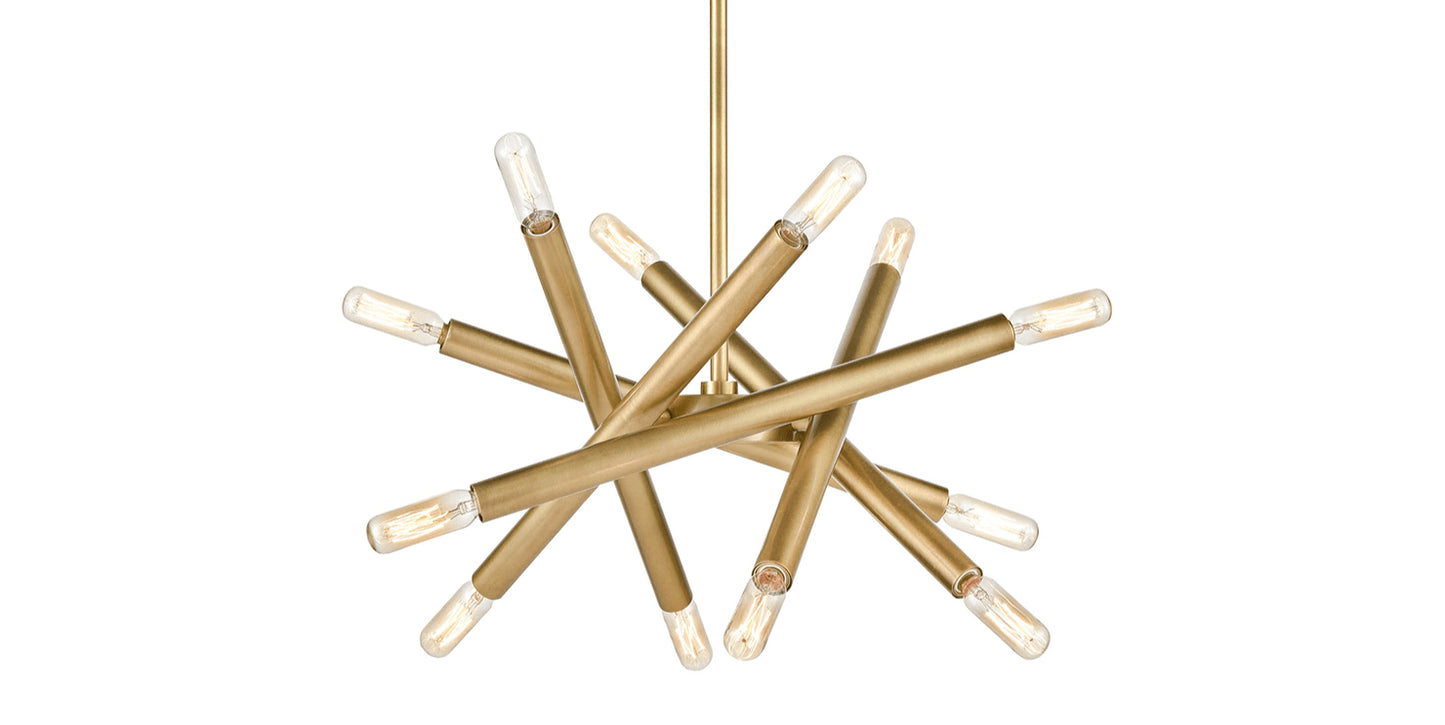 Zeev Lighting 12-Light 14" Adjustable Sputnik Chandelier