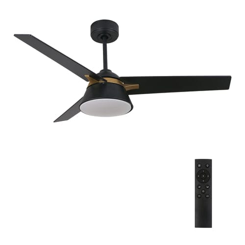 Carro USA Kenora 48 inch 3-Blade Ceiling Fan with LED Light Kit & Remote Control