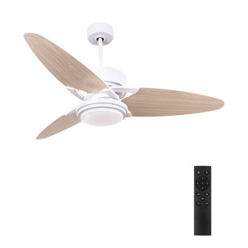 Carro USA Maddox 52 inch 3-Blade Ceiling Fan with LED Light Kit & Remote Control