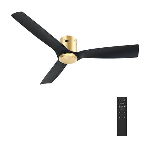 Carro USA Skara 52 inch 3-Blade Flush Mount Ceiling Fan with Remote Control